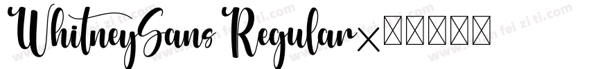 WhitneySans Regular字体转换
